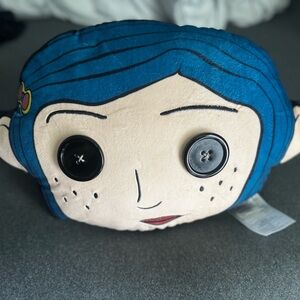 Coraline button eye pillow